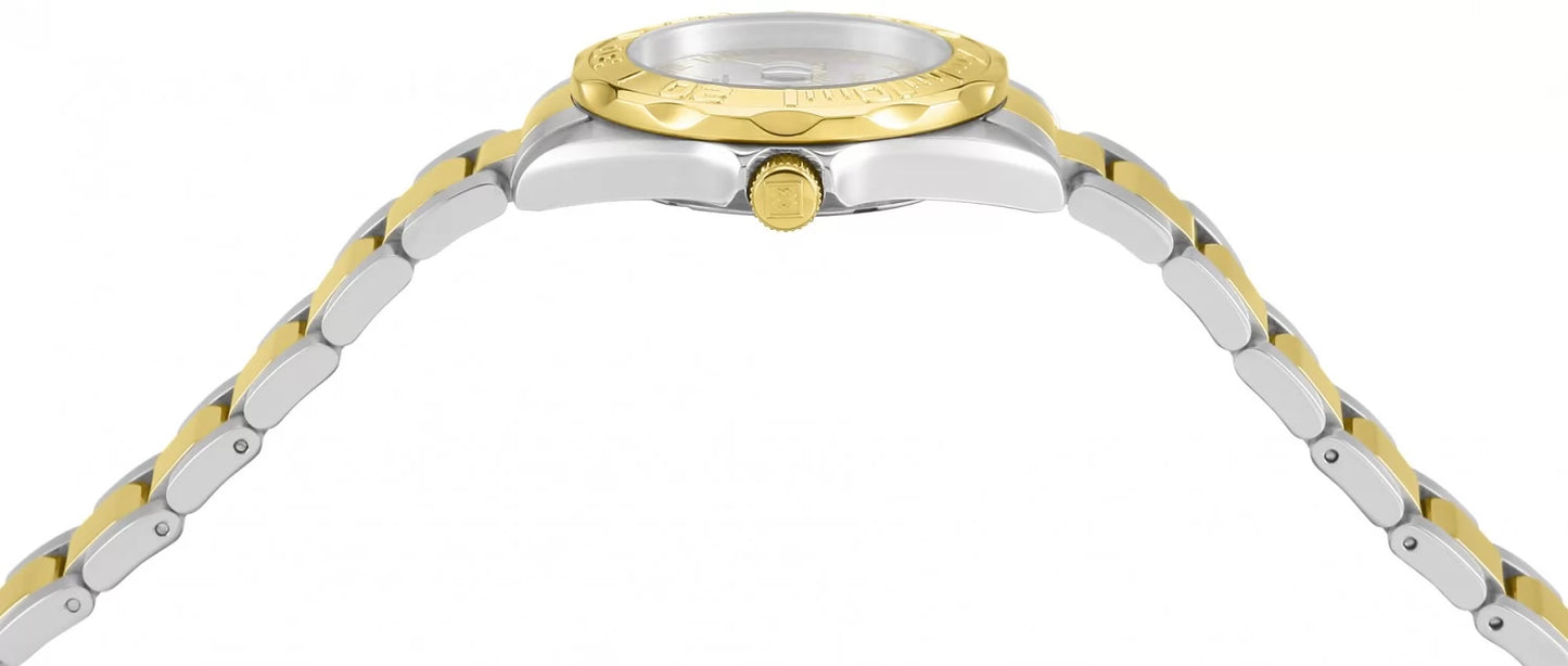 Invicta Women's Pro Diver Quartz 3 Hand Silver Dial Watch