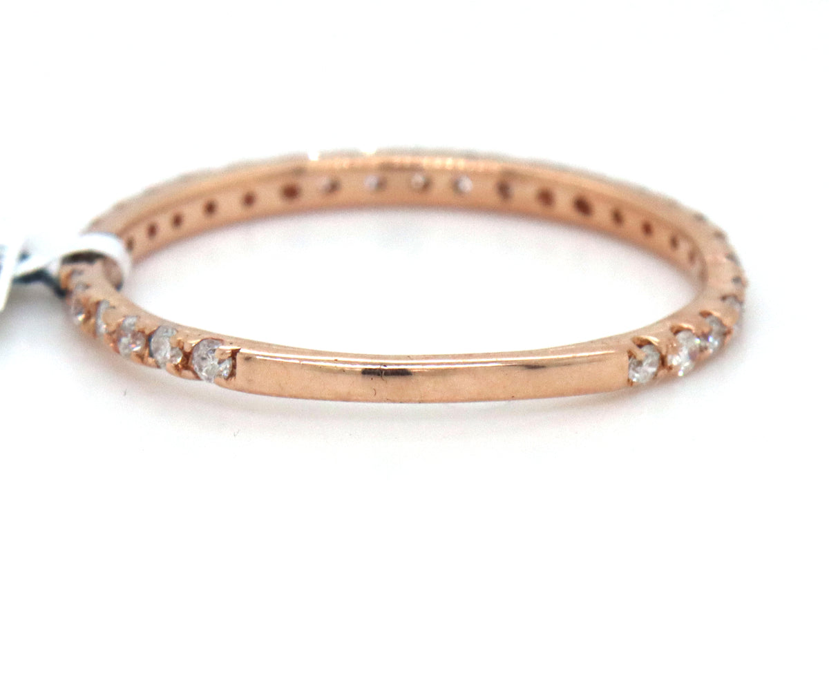14kt Rose gold 0.37ctw diamond band