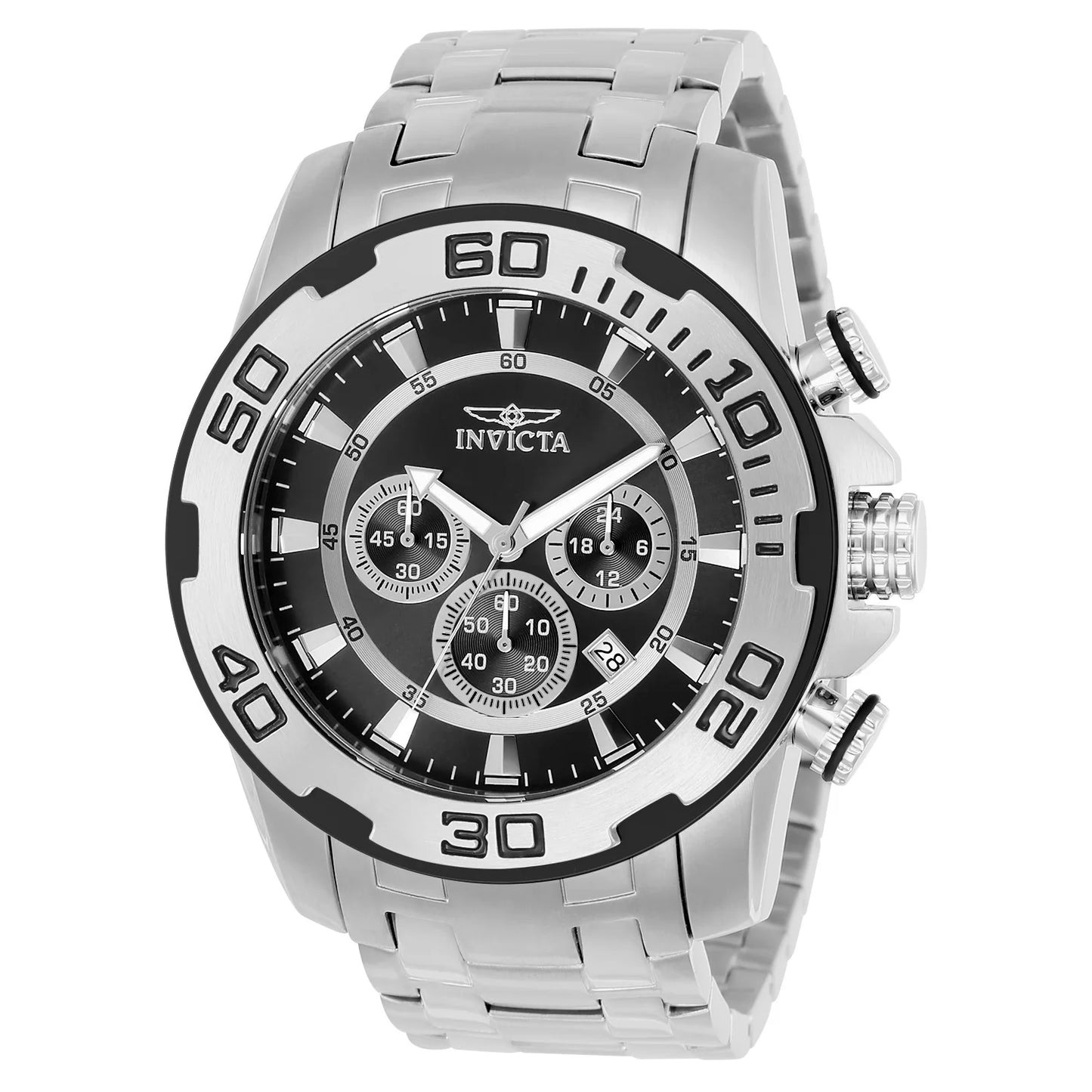 Invicta Men's Pro Diver Quartz Chronograph Black Dial Watch