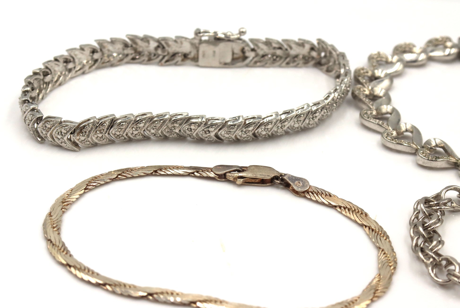 Vintage 925 sterling silver lot of 7 bracelets