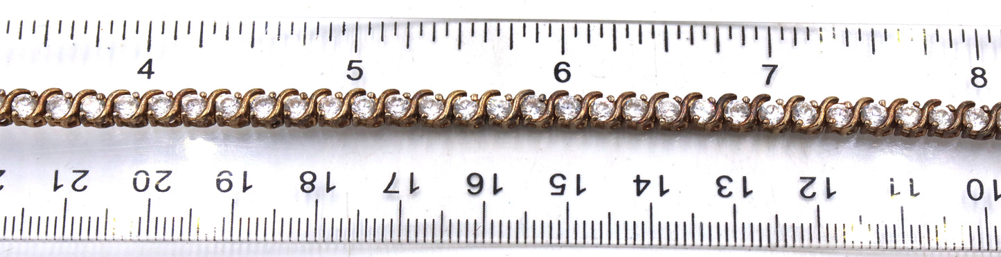 Group of 10 vintage 925 sterling silver bracelets