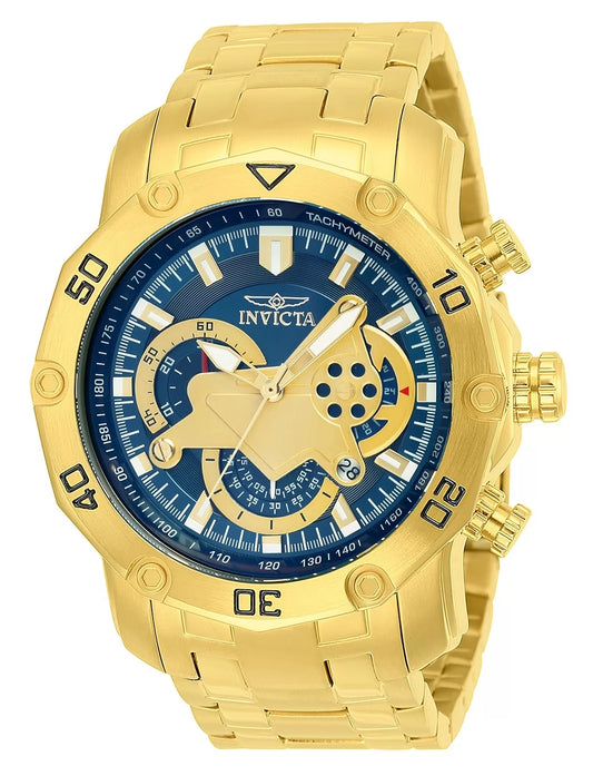 Invicta Men's Pro Diver Quartz Multifunction Blue Dial Watch