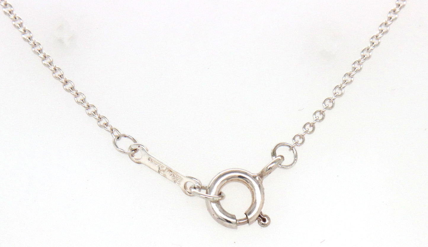 Tiffany & co Paloma Picasso loving heart pendant on chain