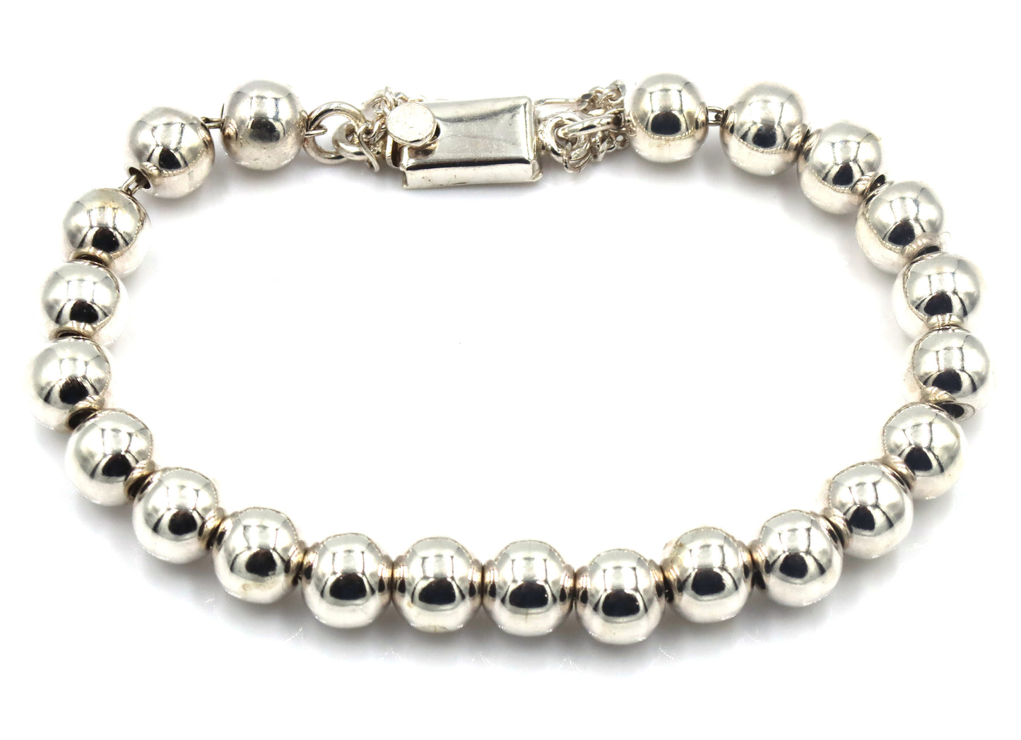 925 Sterling silver Mexico signed silver ball bracelet