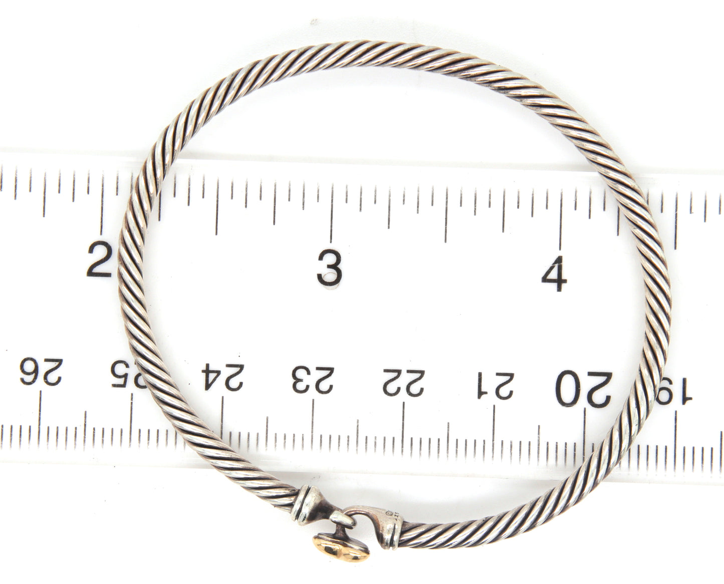 David Yurman cable collectibles heart bracelet 3mm