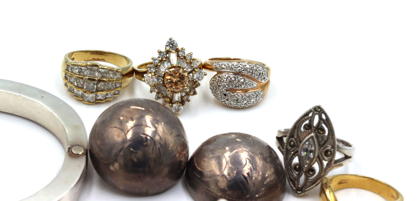 Group lot of Vintage 925 sterling silver mixed jewelry