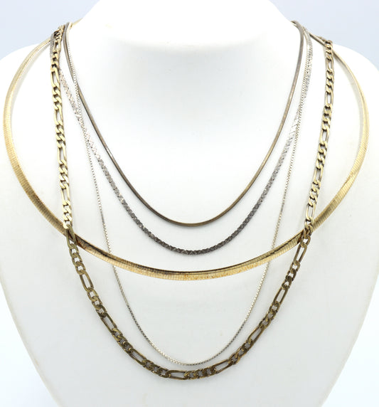 Group lot of  Vintage 925 sterling silver necklaces