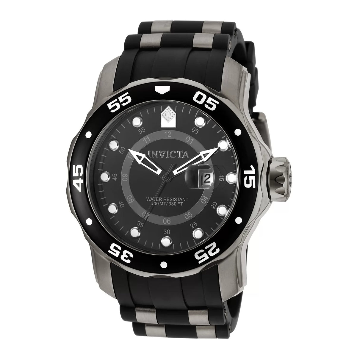 Invicta Men's Pro Diver Quartz GMT Black Dial Watch