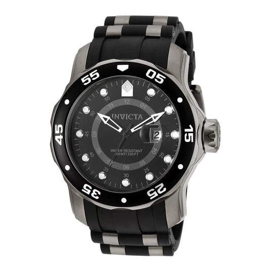 Invicta Men's Pro Diver Quartz GMT Black Dial Watch