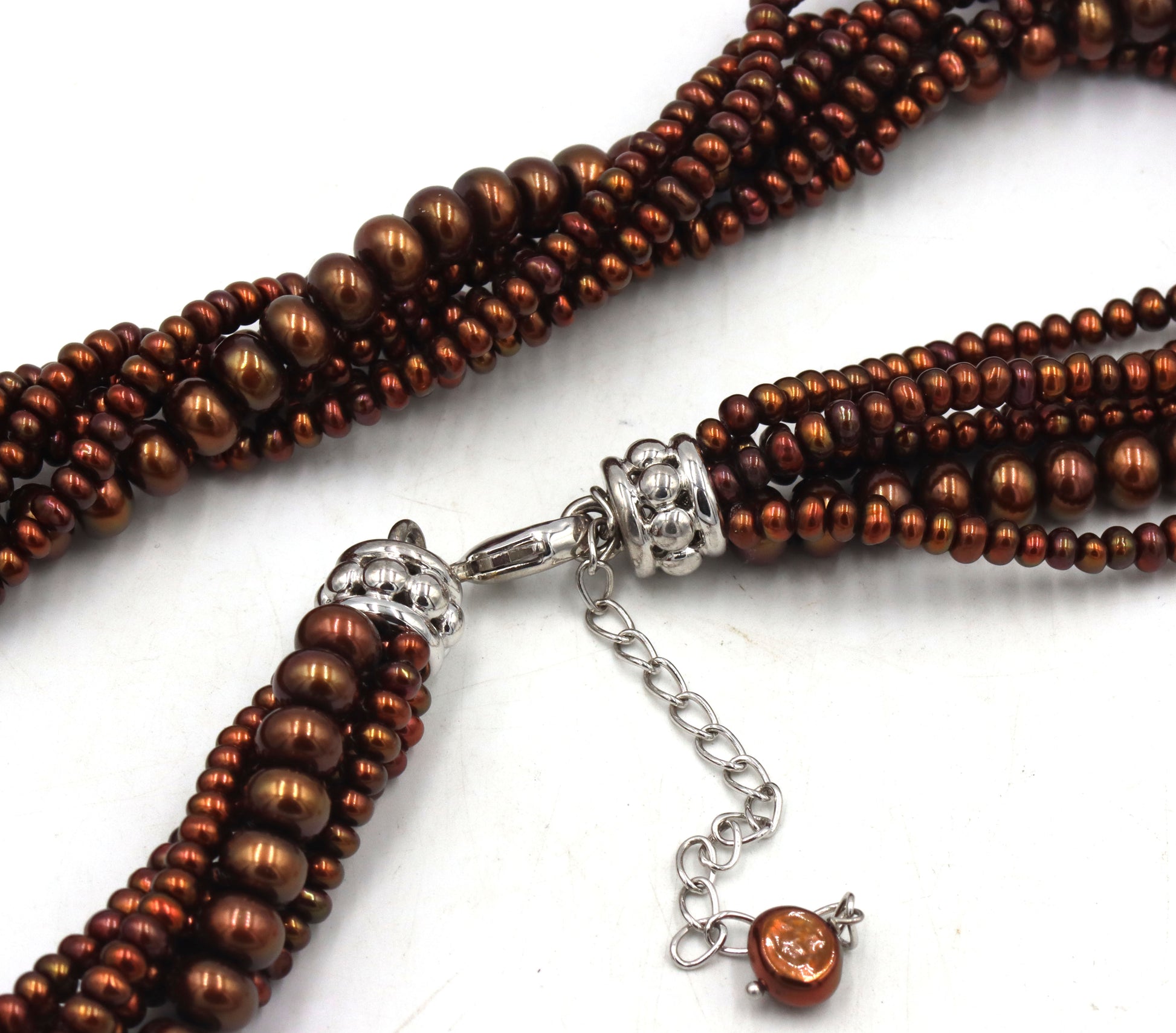 Honora pearl multi strand twisted necklace