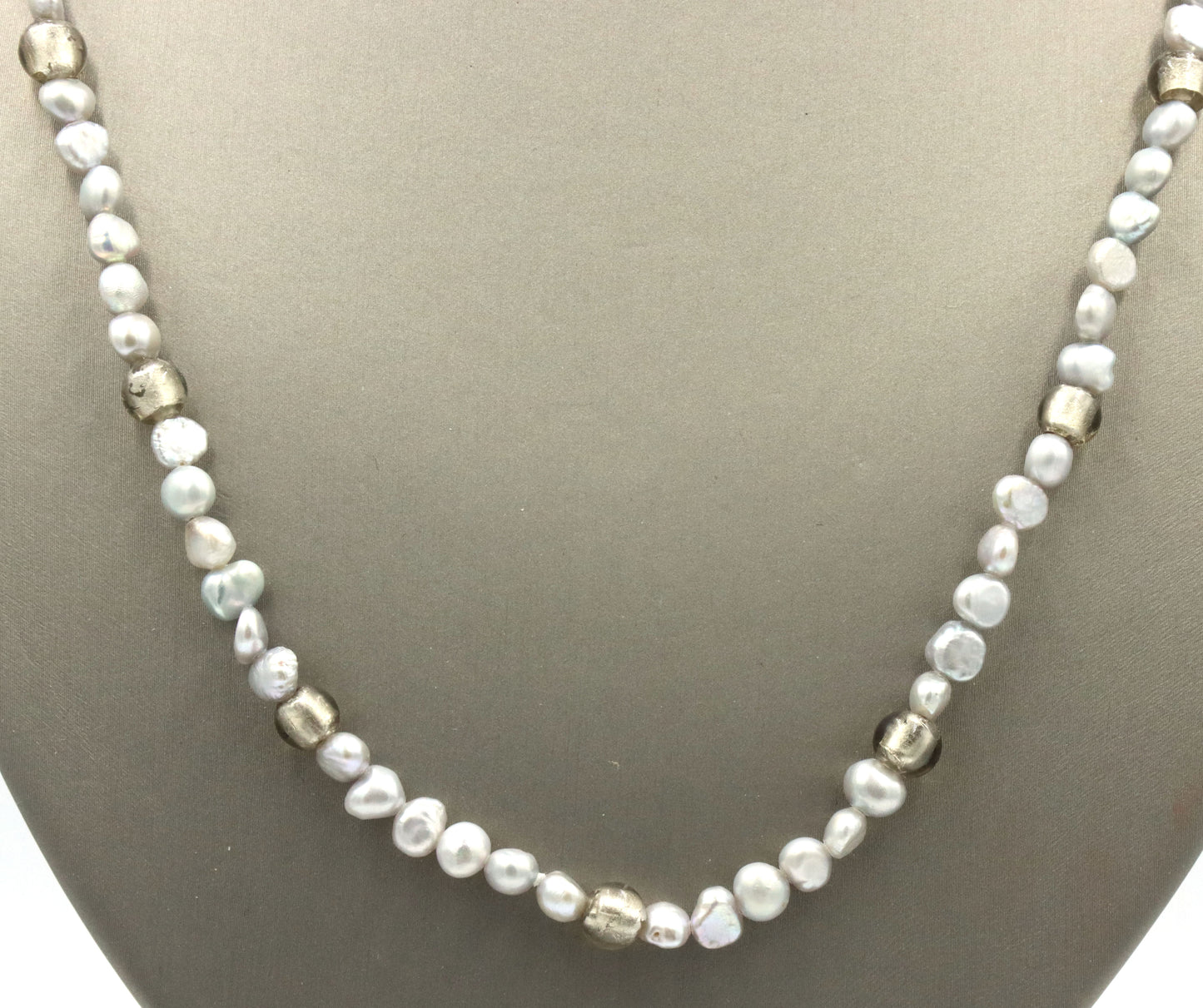 Honora grey pearl stand necklace