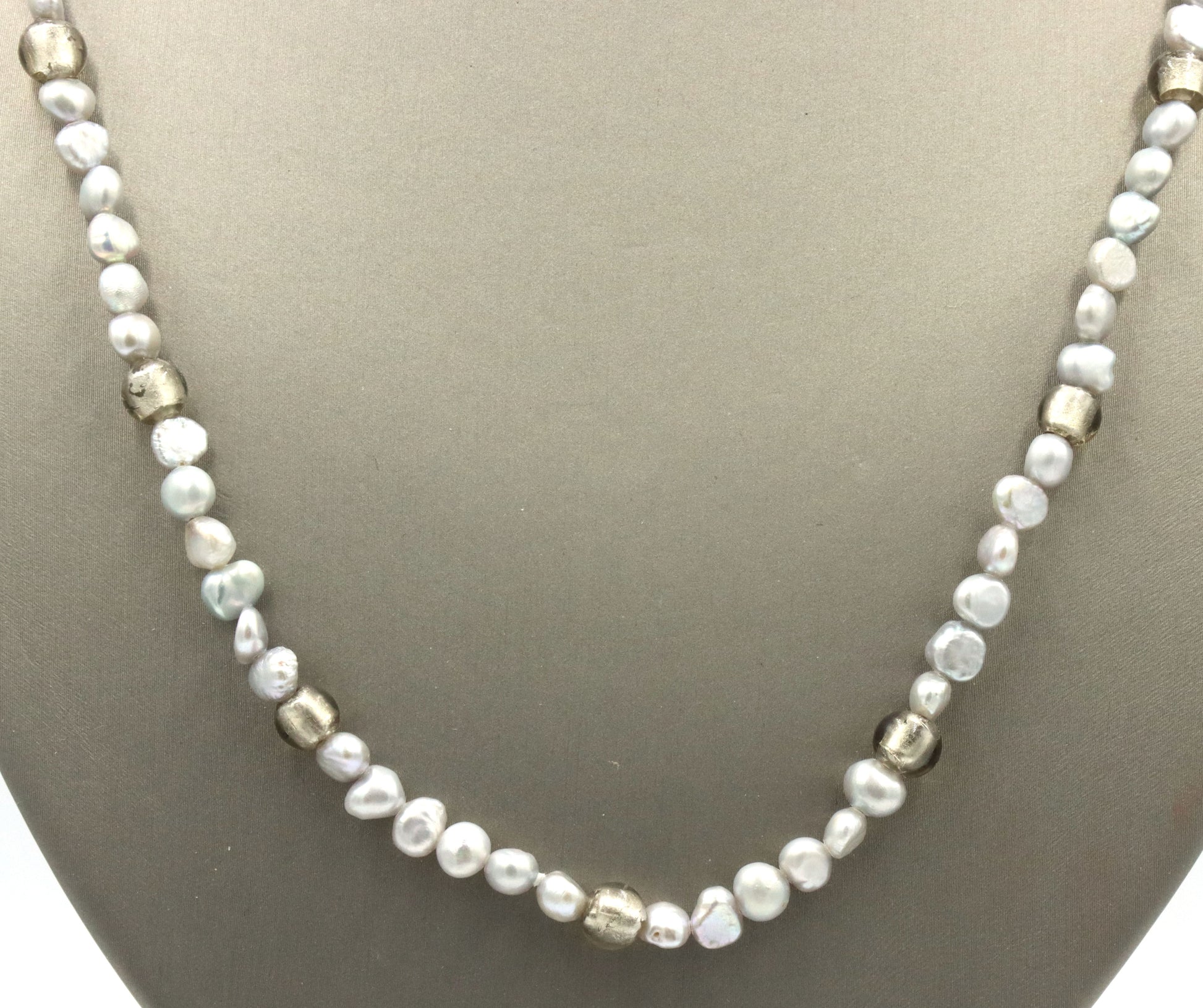Honora grey pearl stand necklace