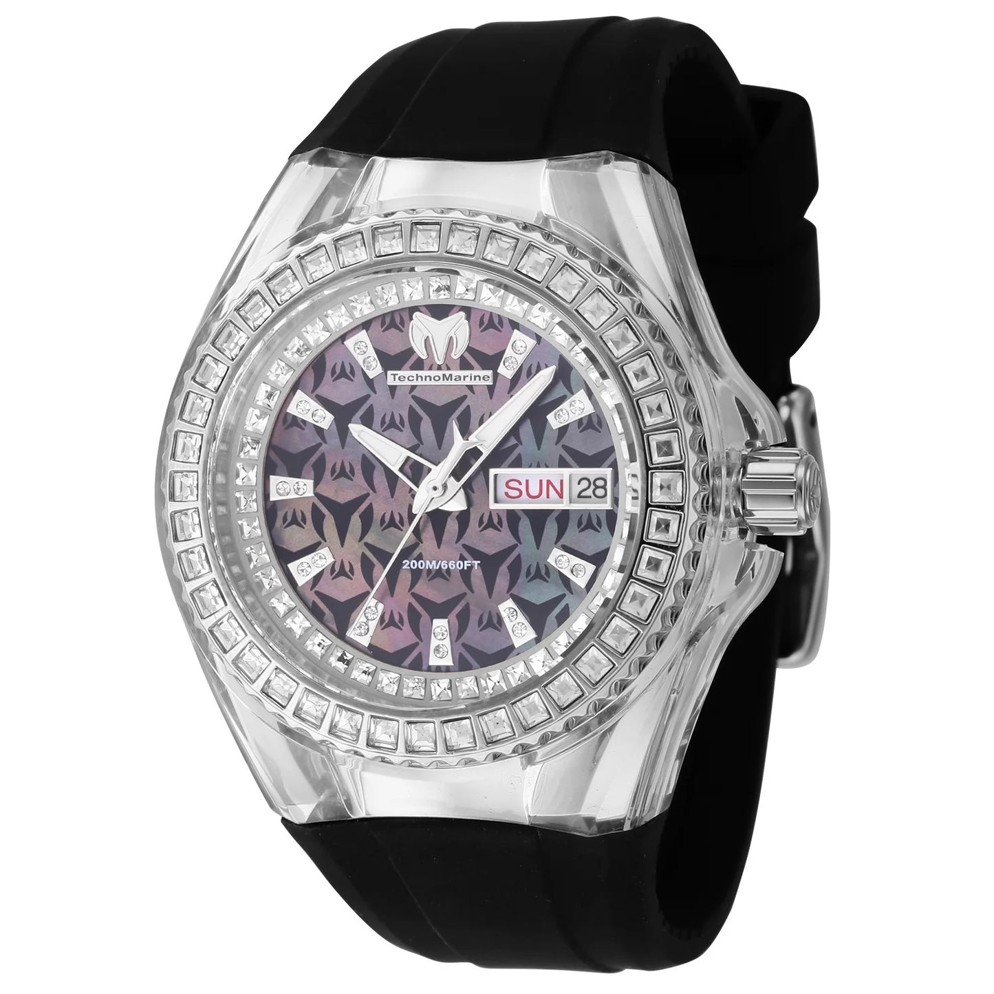 Technomarine Women's Cruise Monogram Quartz Black Dial Watch