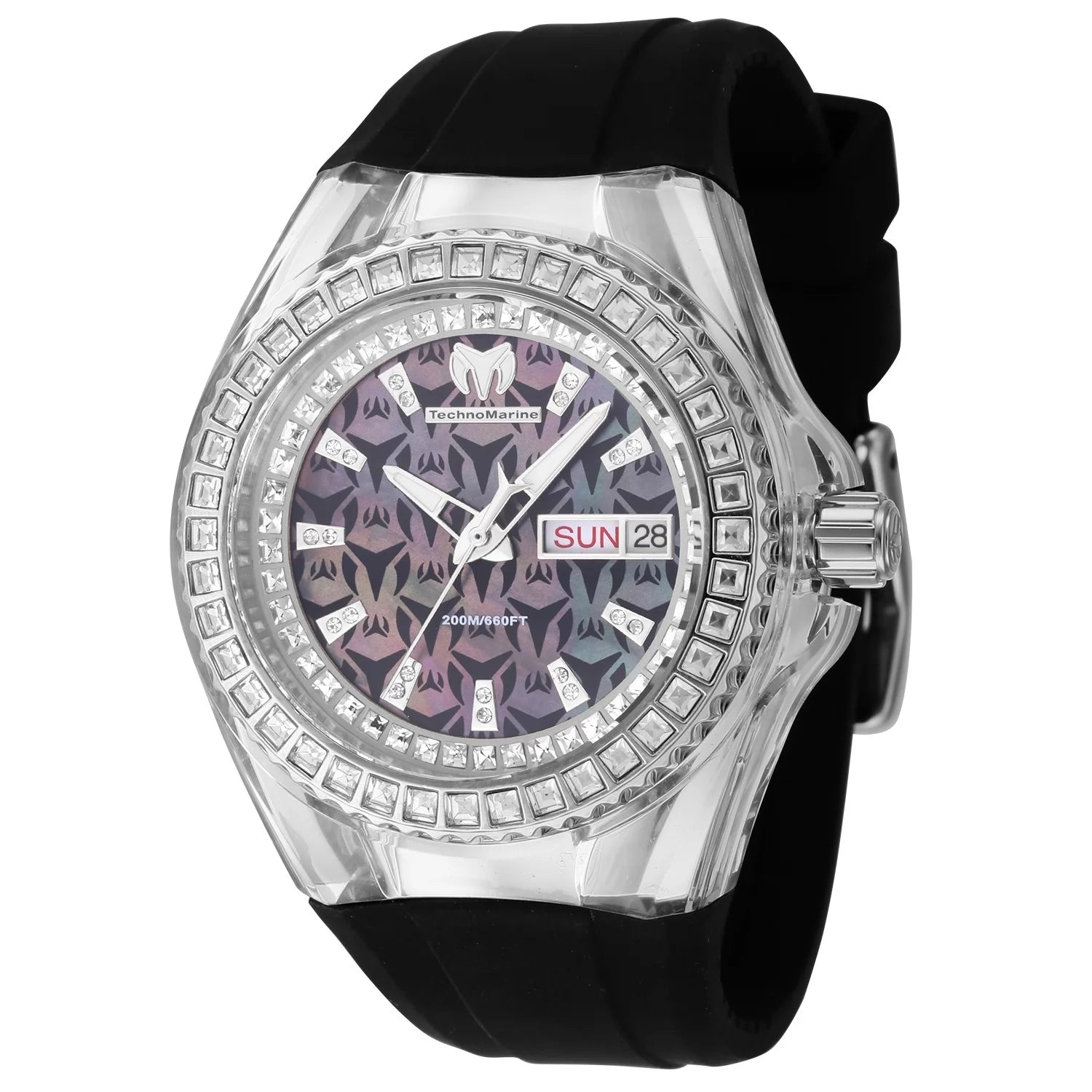 Technomarine Women's Cruise Monogram Quartz Black Dial Watch