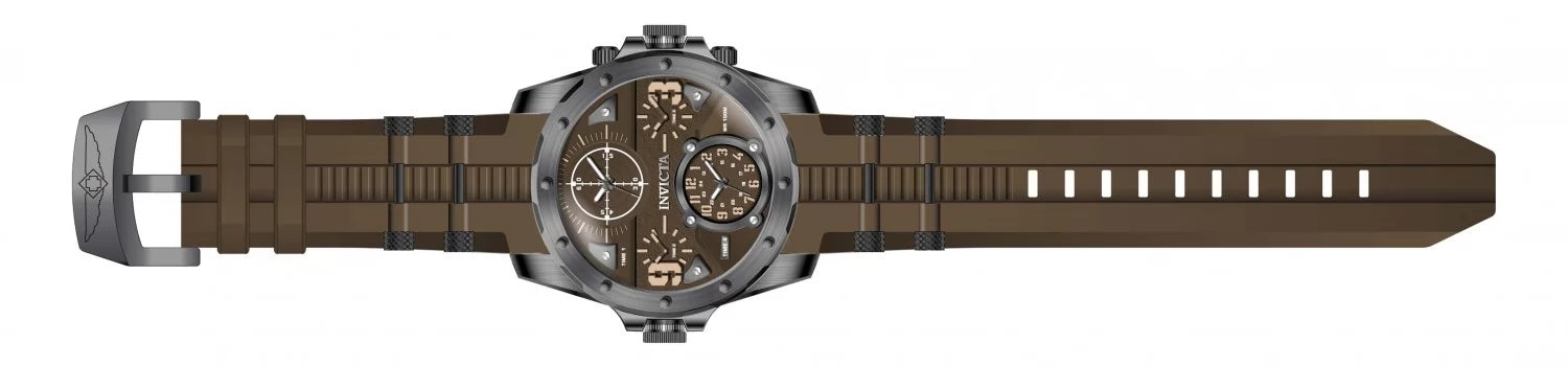 Invicta Men's Coalition Forces Quartz Chronograph Brown Dial Watch