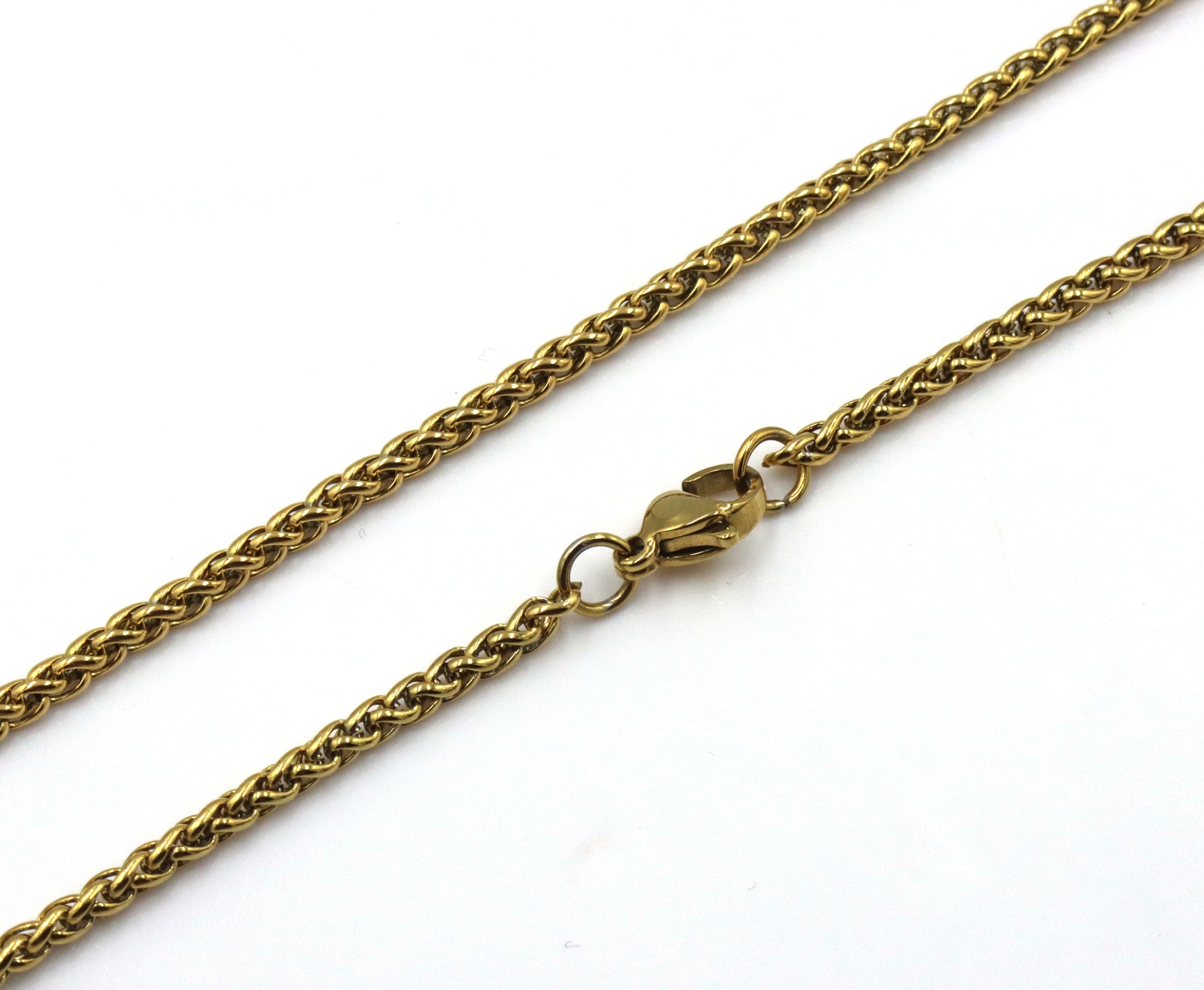 Stainless steel popcorn chain necklace