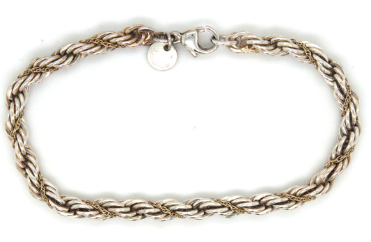 Tiffany & Co twisted rope chain bracelet