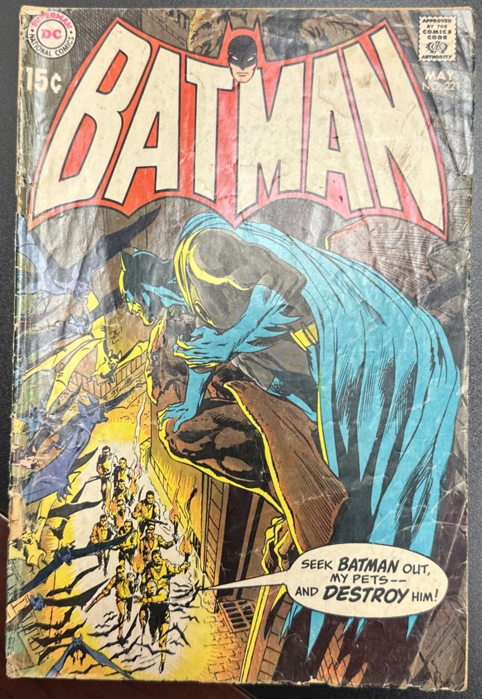 Vintage Bronze Age Comic Book Lot of 8 Marvel & DC Batman Spider-Man Hulk Superman