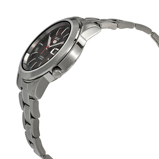 Seiko Men’s Automatic Stainless Steel Watch – Black Dial, Day-Date, 38mm