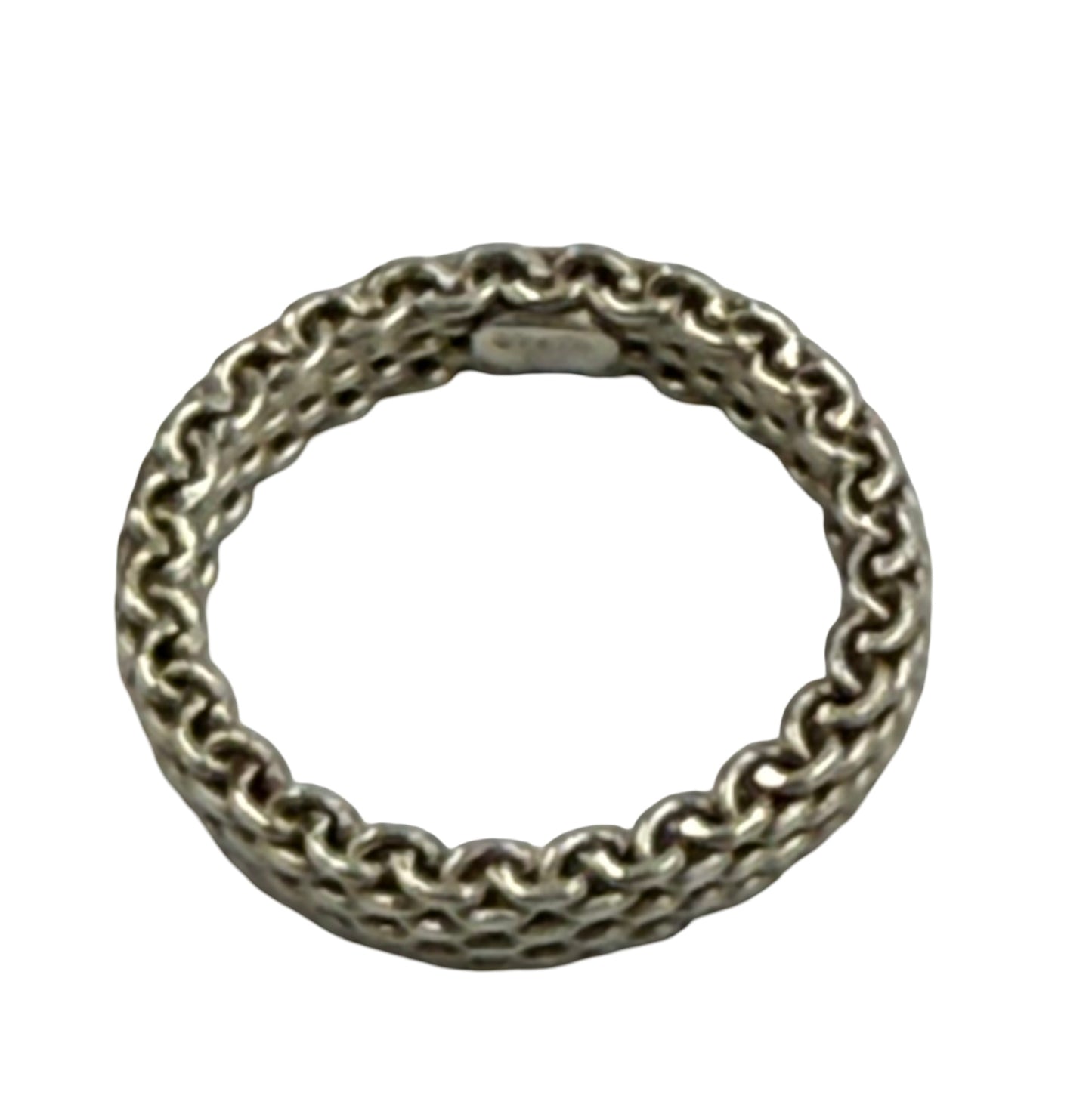 925 Sterling silver Tiffany & Co Somerset Narrow mesh band