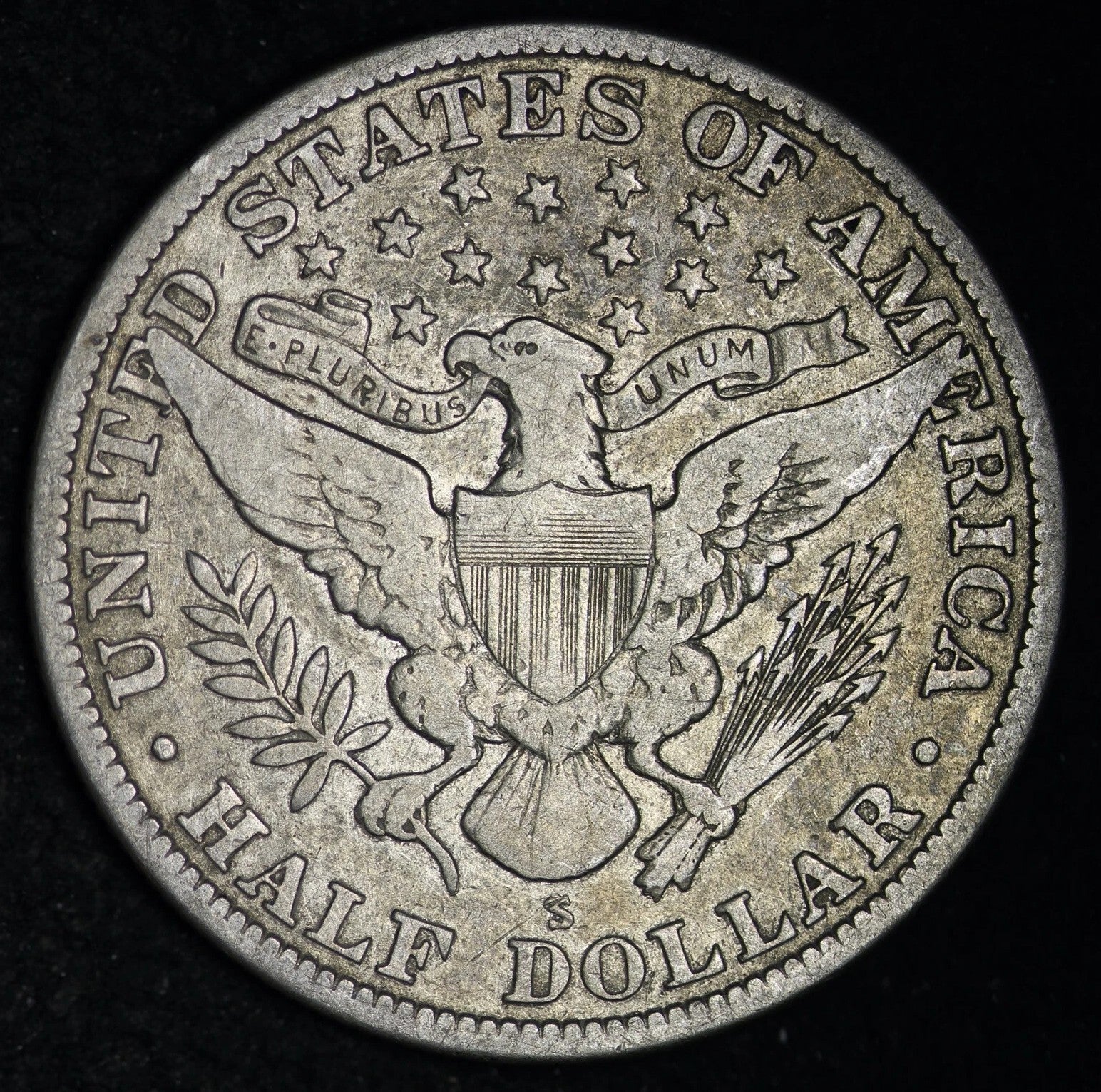 1915-S Barber Half Dollar Silver Coin San Francisco Mint Key Final Year Issue Fine-Very Fine