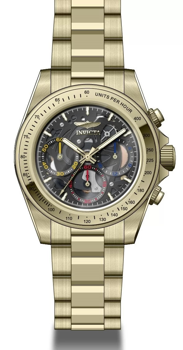 Invicta Men's Speedway Quartz VD54 Black Dial Watch