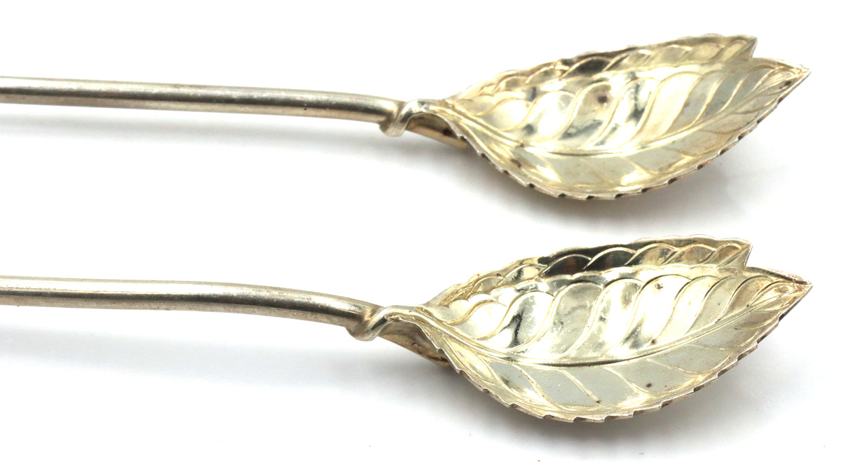 Tiffany & Co Leaf mint tea spoons