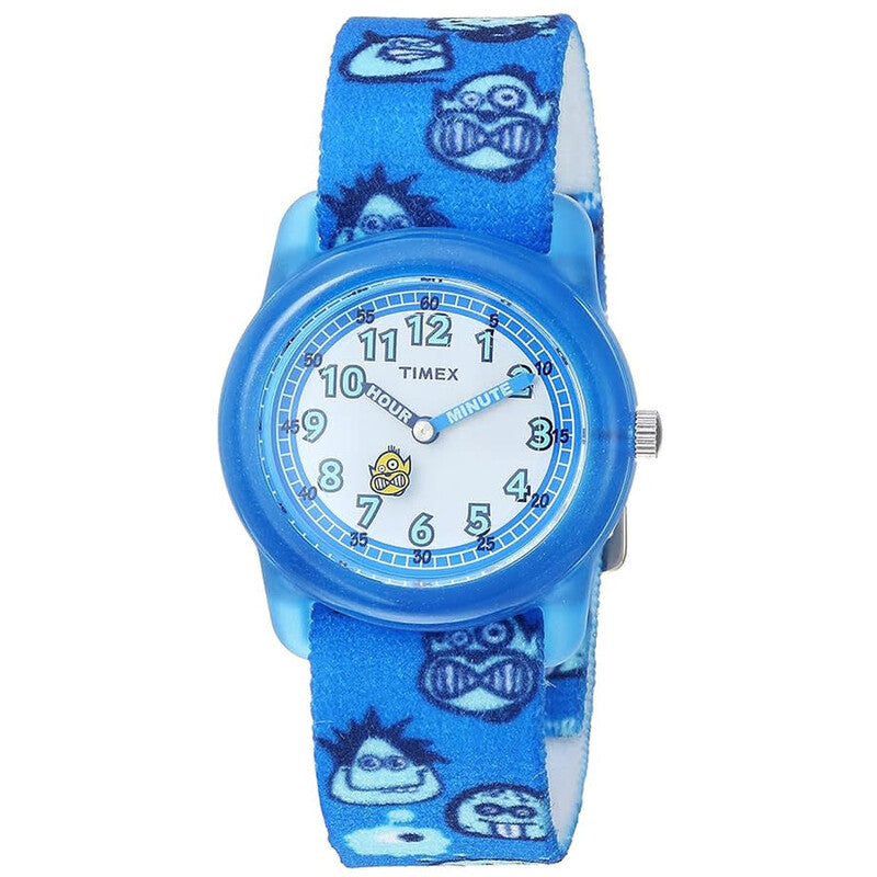 Timex Time Machines White Dial Blue Nylon Strap Quartz Watch