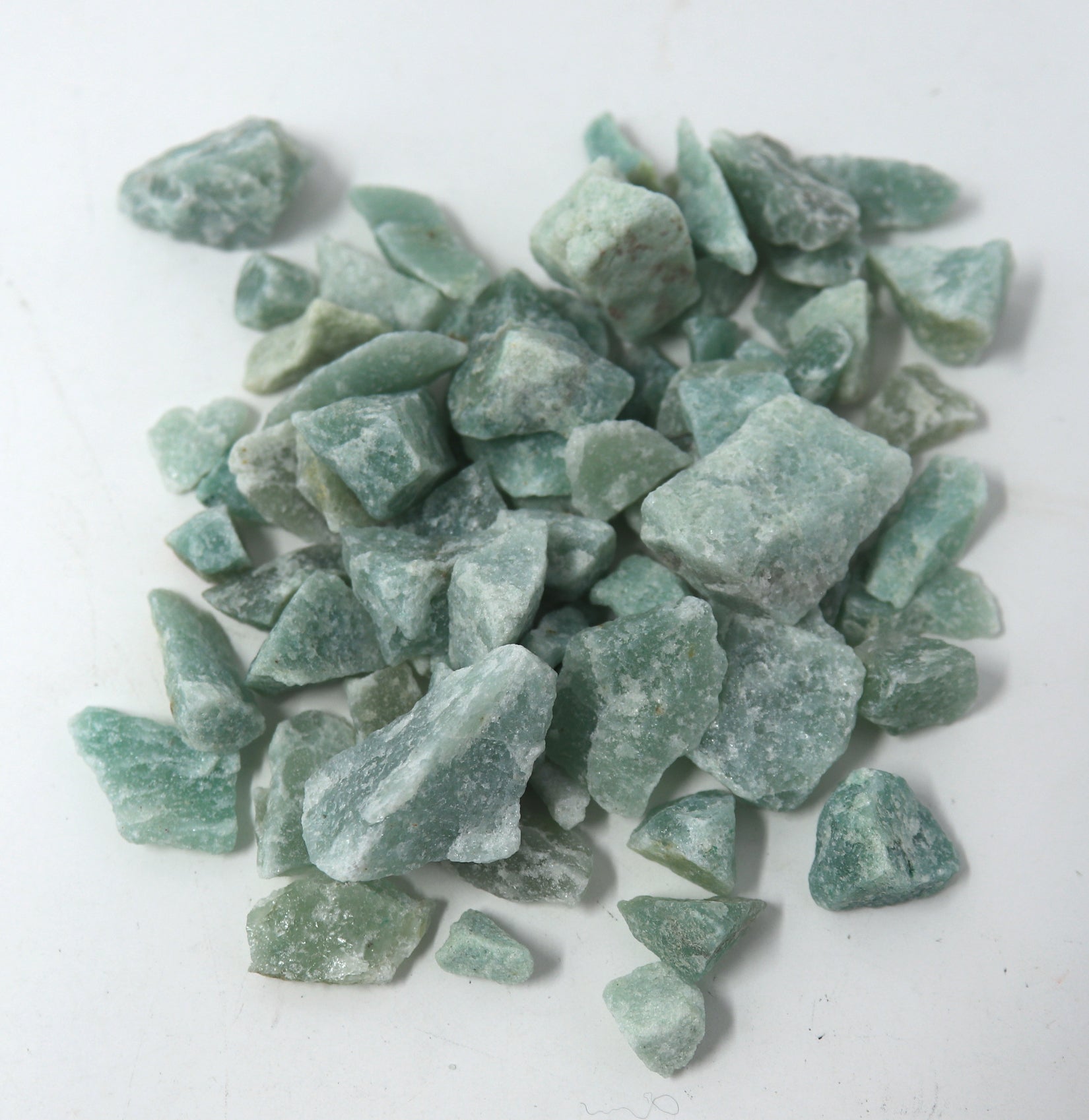 Bag of Green Quartz Gemstones