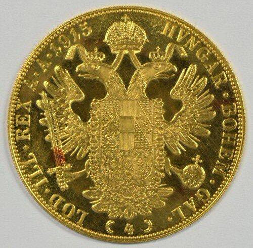 1915 Prooflike Austrian 4 Ducats Gem Ultra Cameo