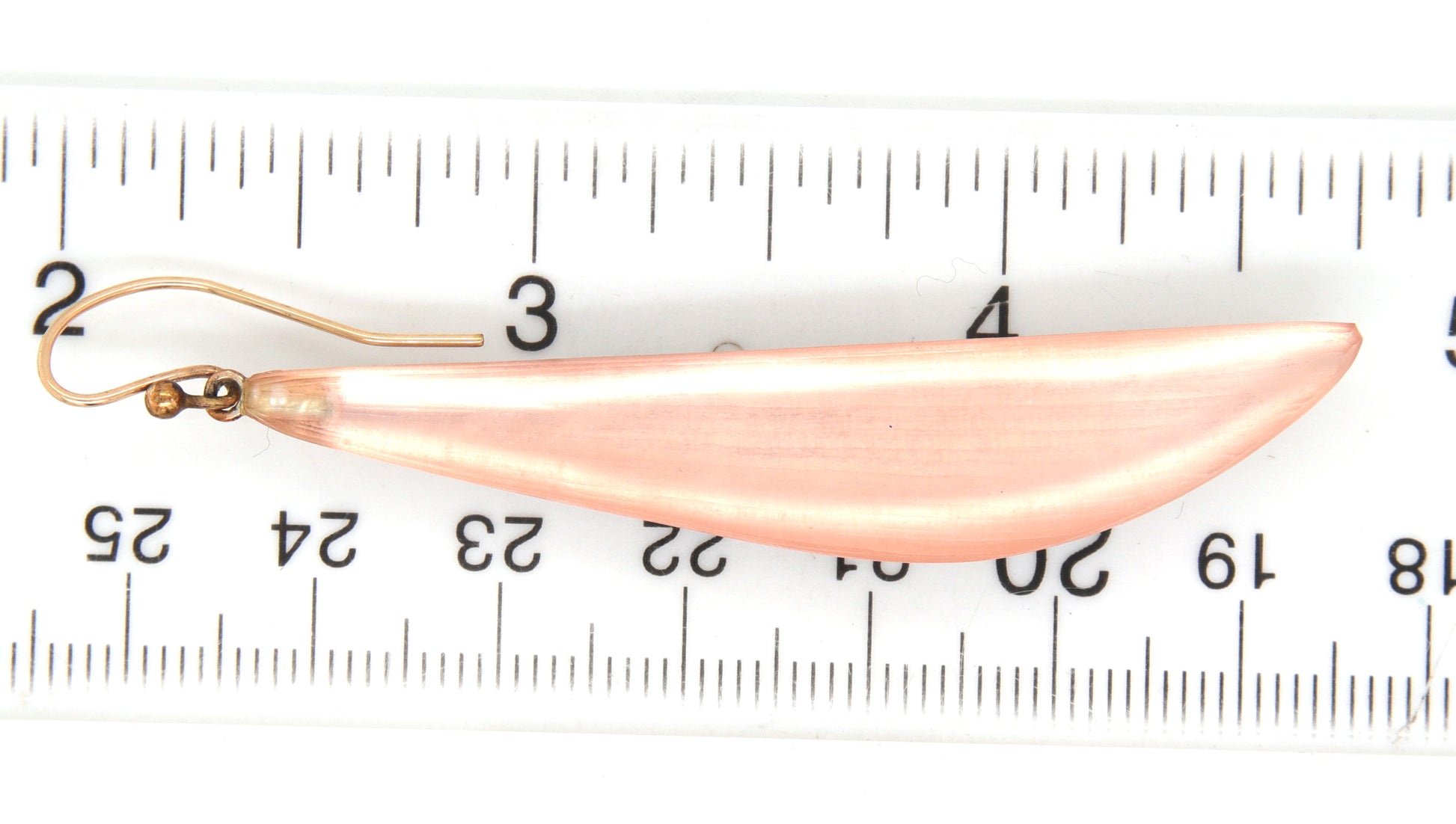 Alexis Bittar Lucite peach pink drop earrings