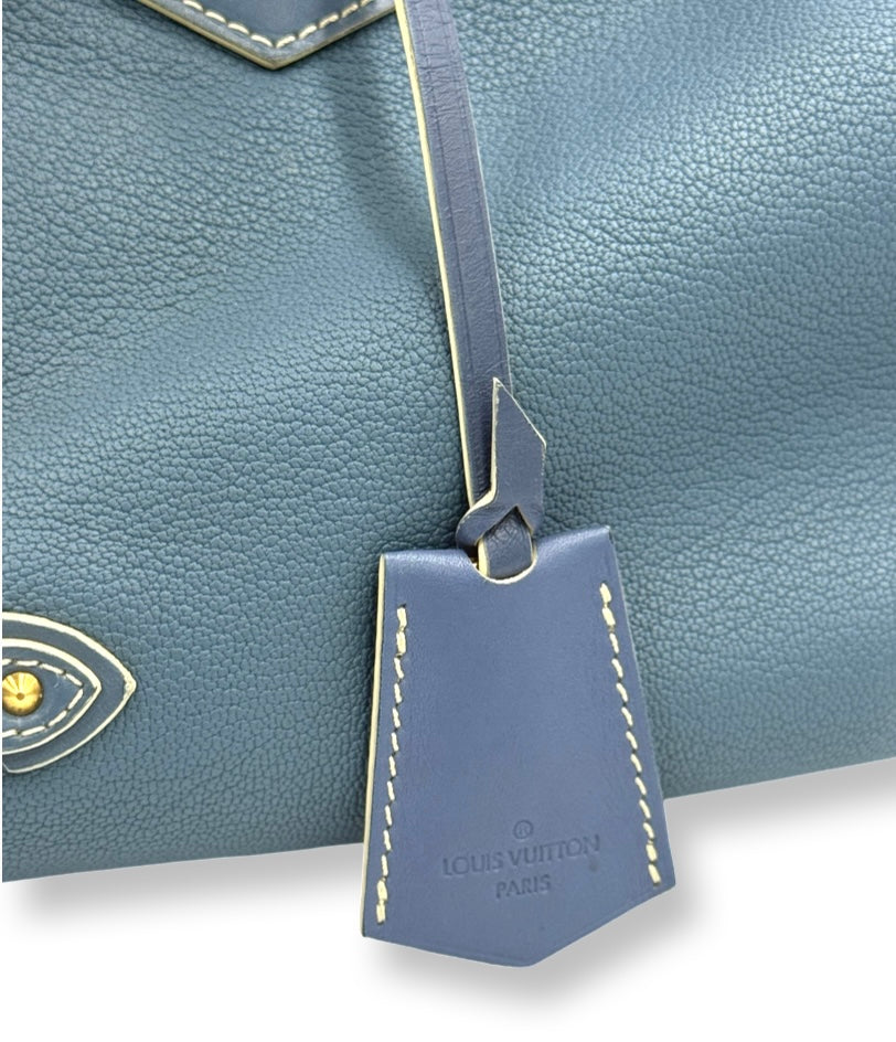 Louis Vuitton Blue Suhali Leather L'Ingenieux GM Bag