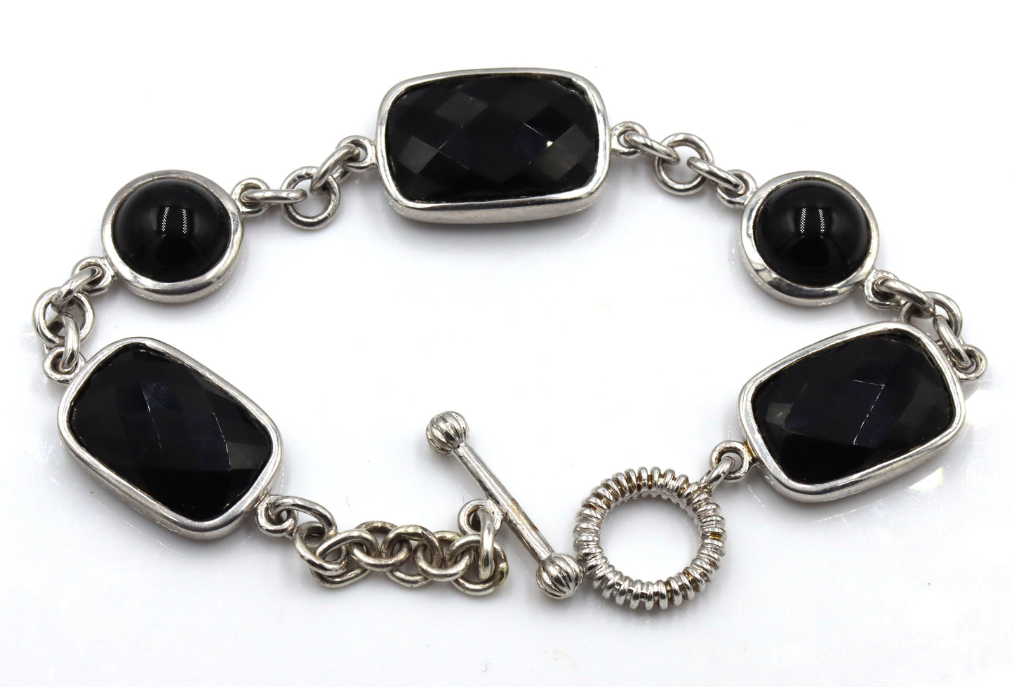 925 sterling Silver Two Buckle Bracelet Lot