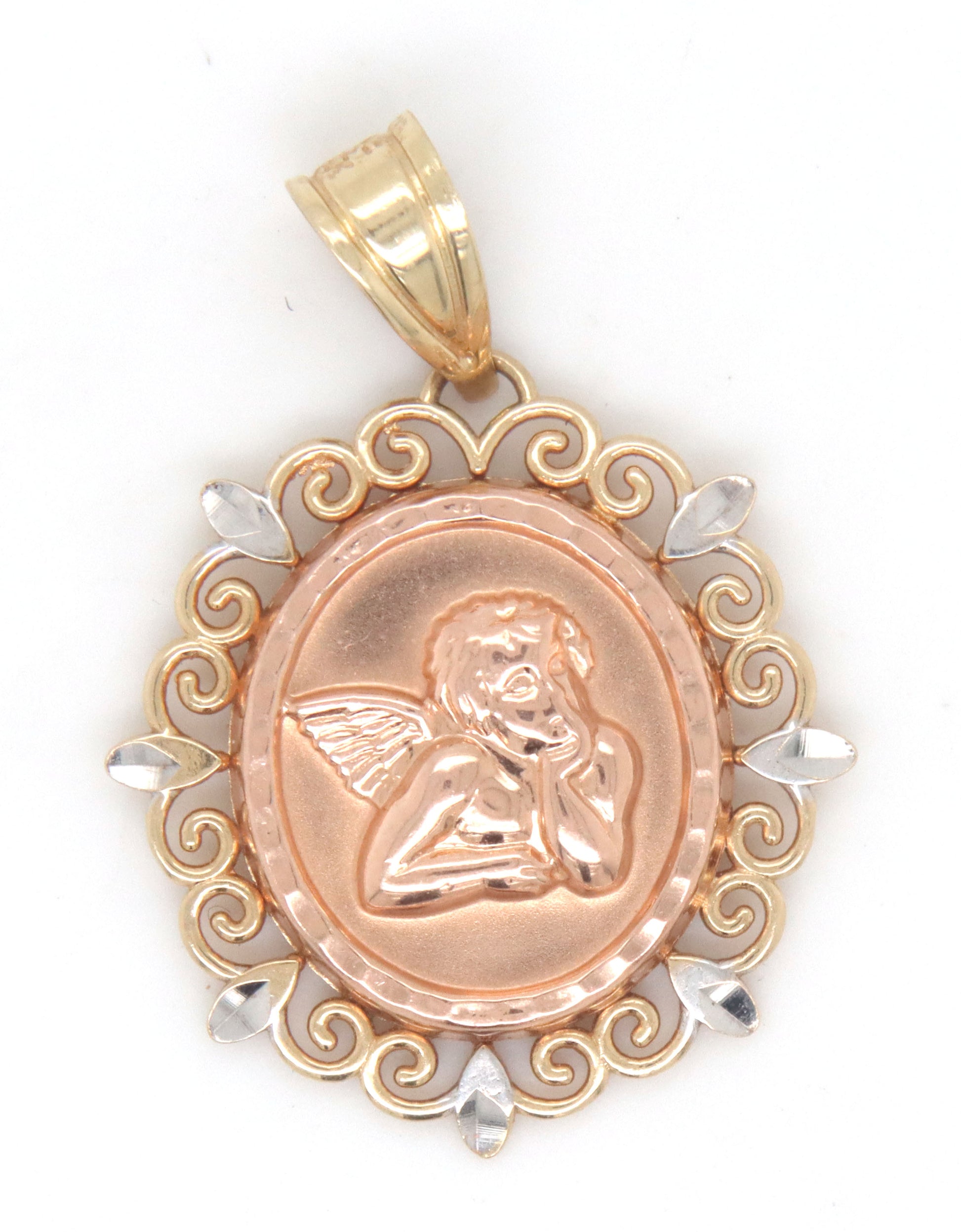 14kt Yellow gold religious pendant