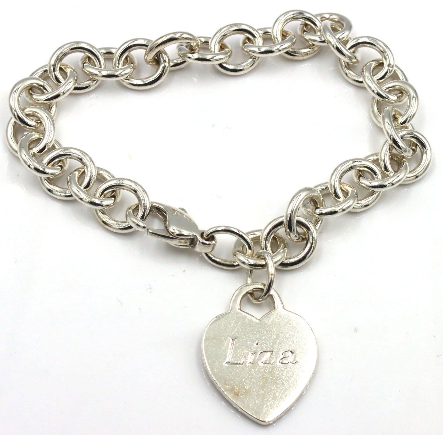 Tiffany & Co bracelet with heart shaped charm