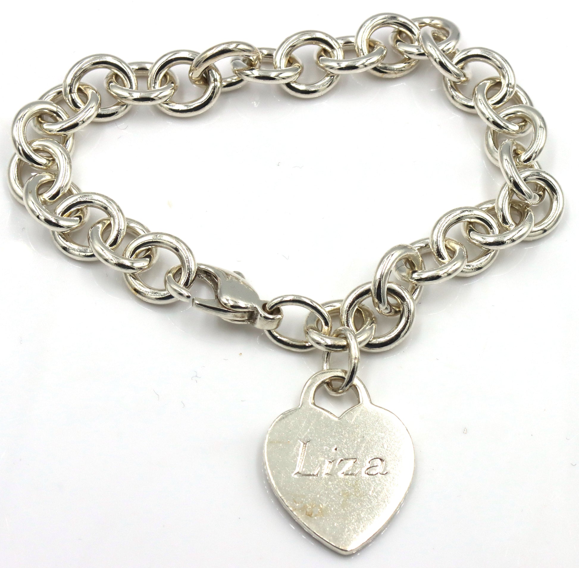 Tiffany & Co bracelet with heart shaped charm