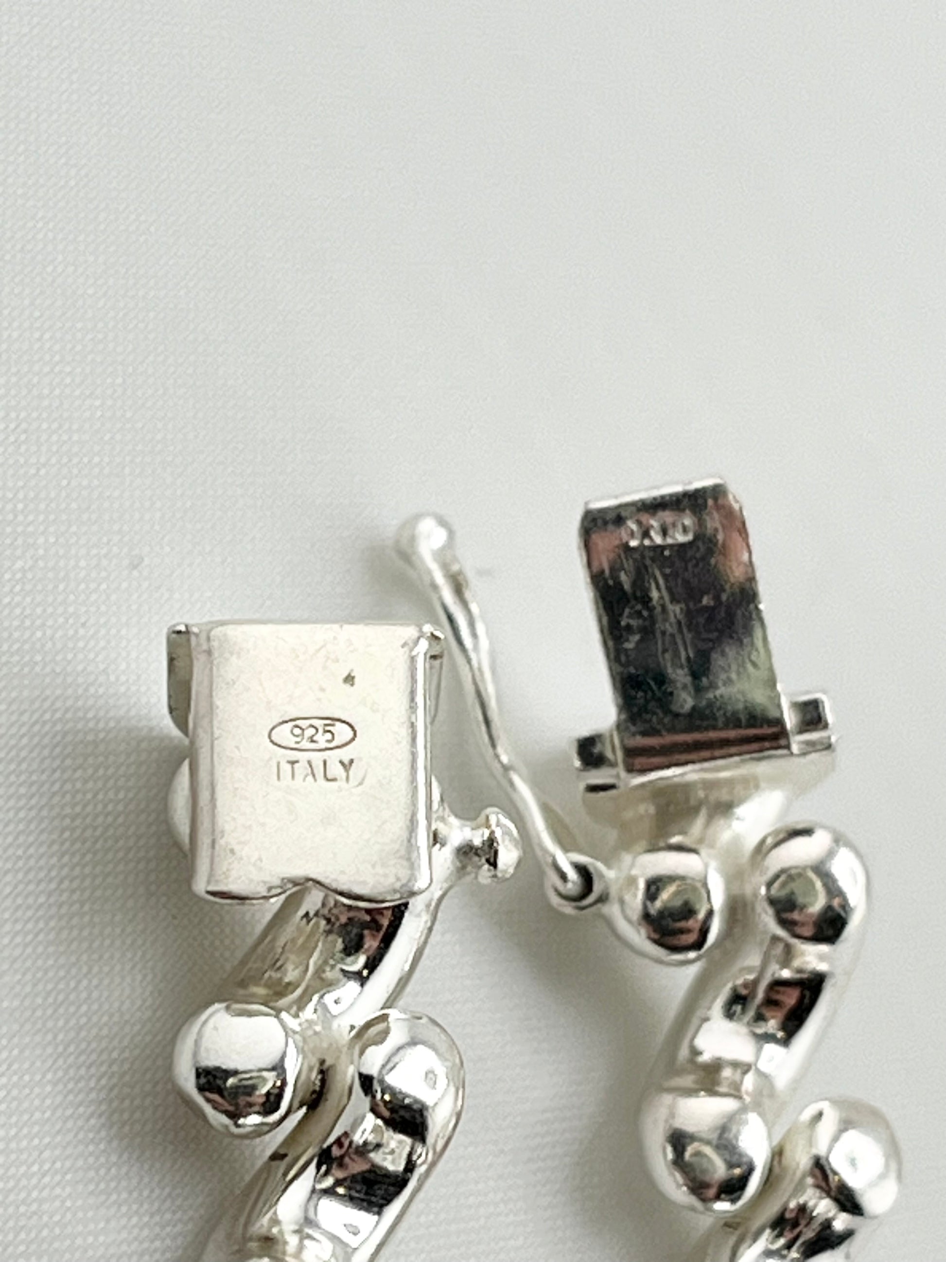 Italian 925 Sterling Silver Solid San Marco Bracelet