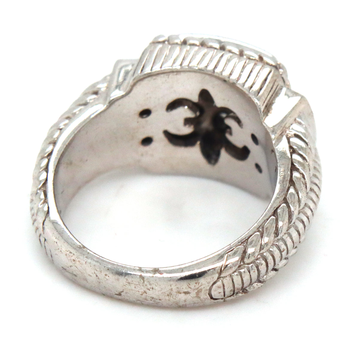 925 Sterling silver Judith Ripka CZ cocktail ring