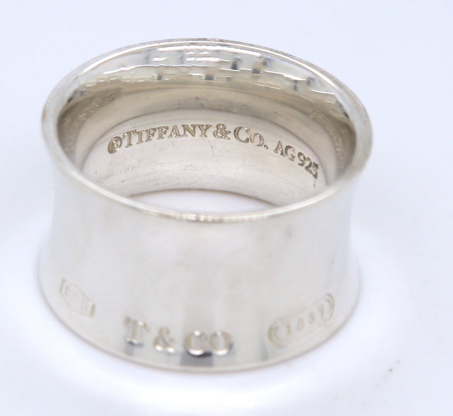 Tiffany & Co wide 1837 ring