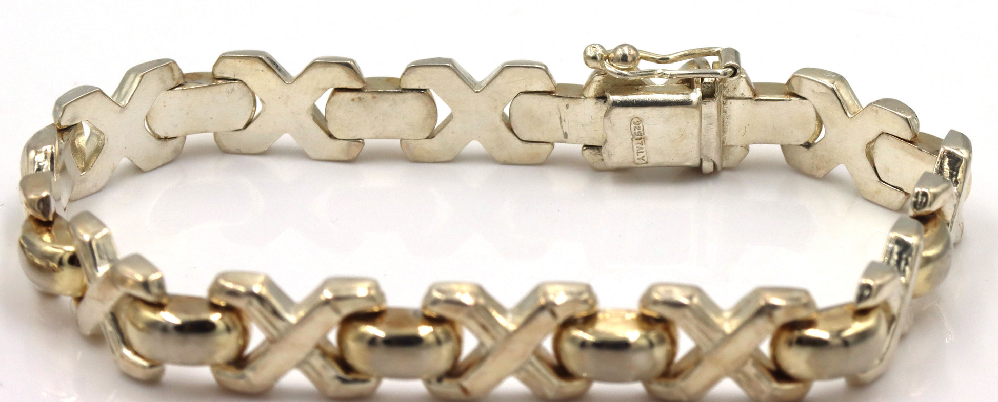 Lot of 2 Vintage 925 sterling silver bracelets