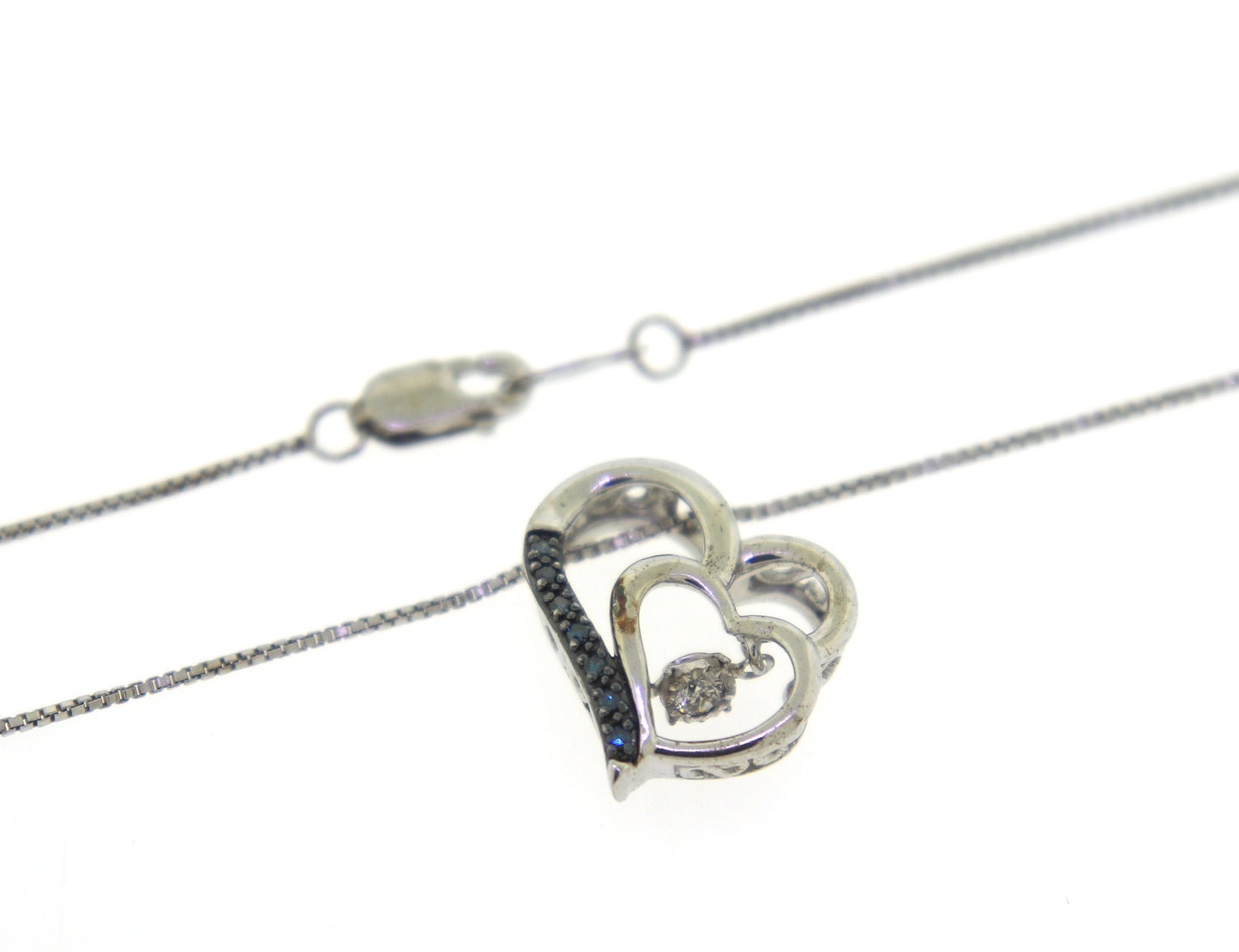 Sterling Silver Heart Shaped Pendant on Chain