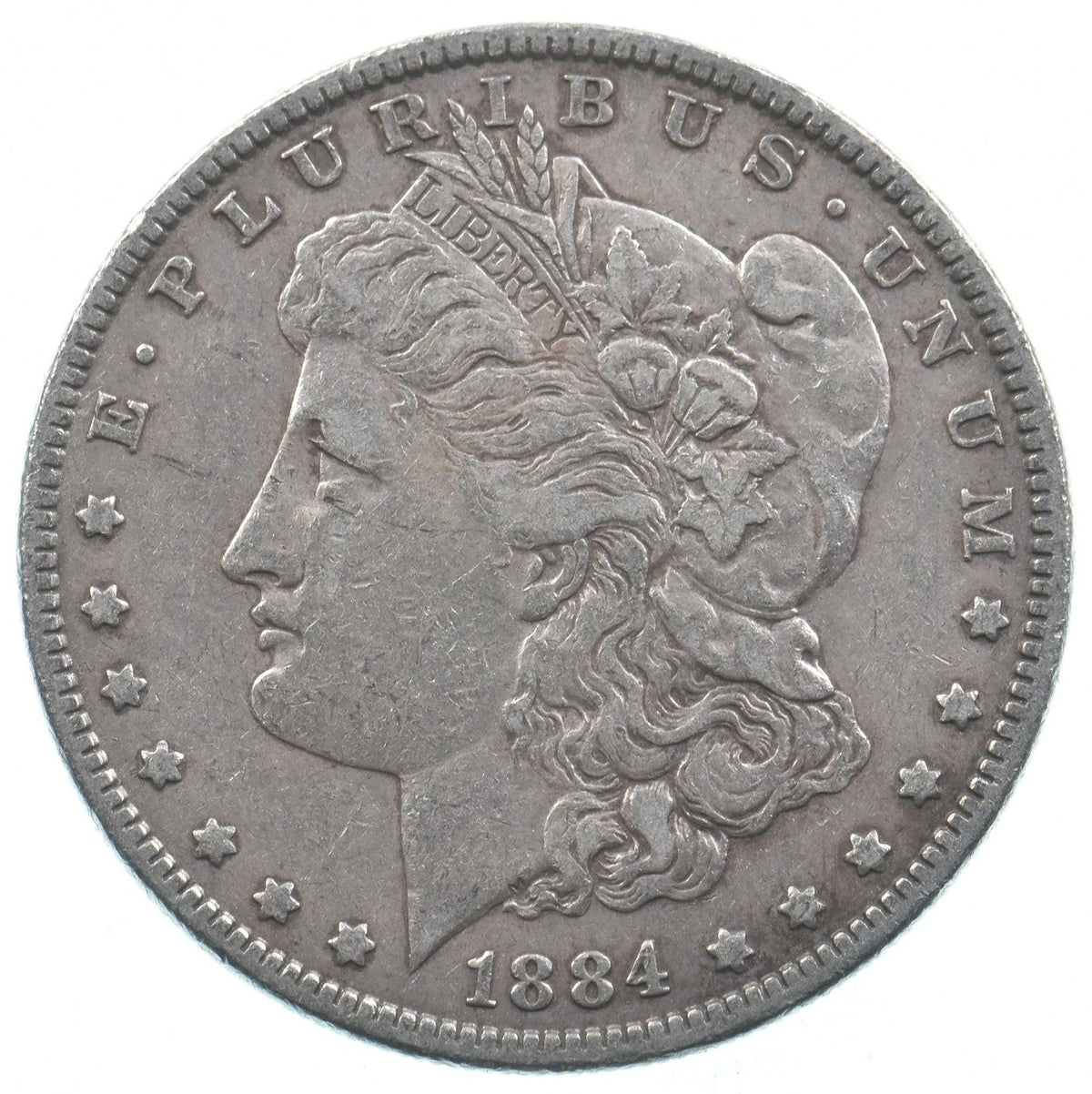 1884 Morgan Silver Dollar United States $1 Silver Coin