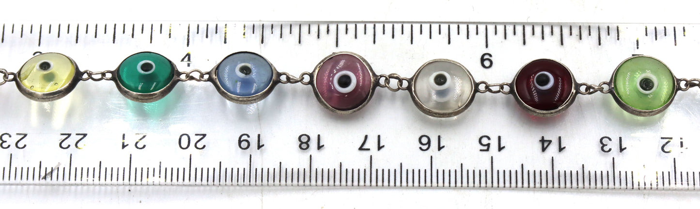 Group of 8 vintage 925 sterling silver bracelets