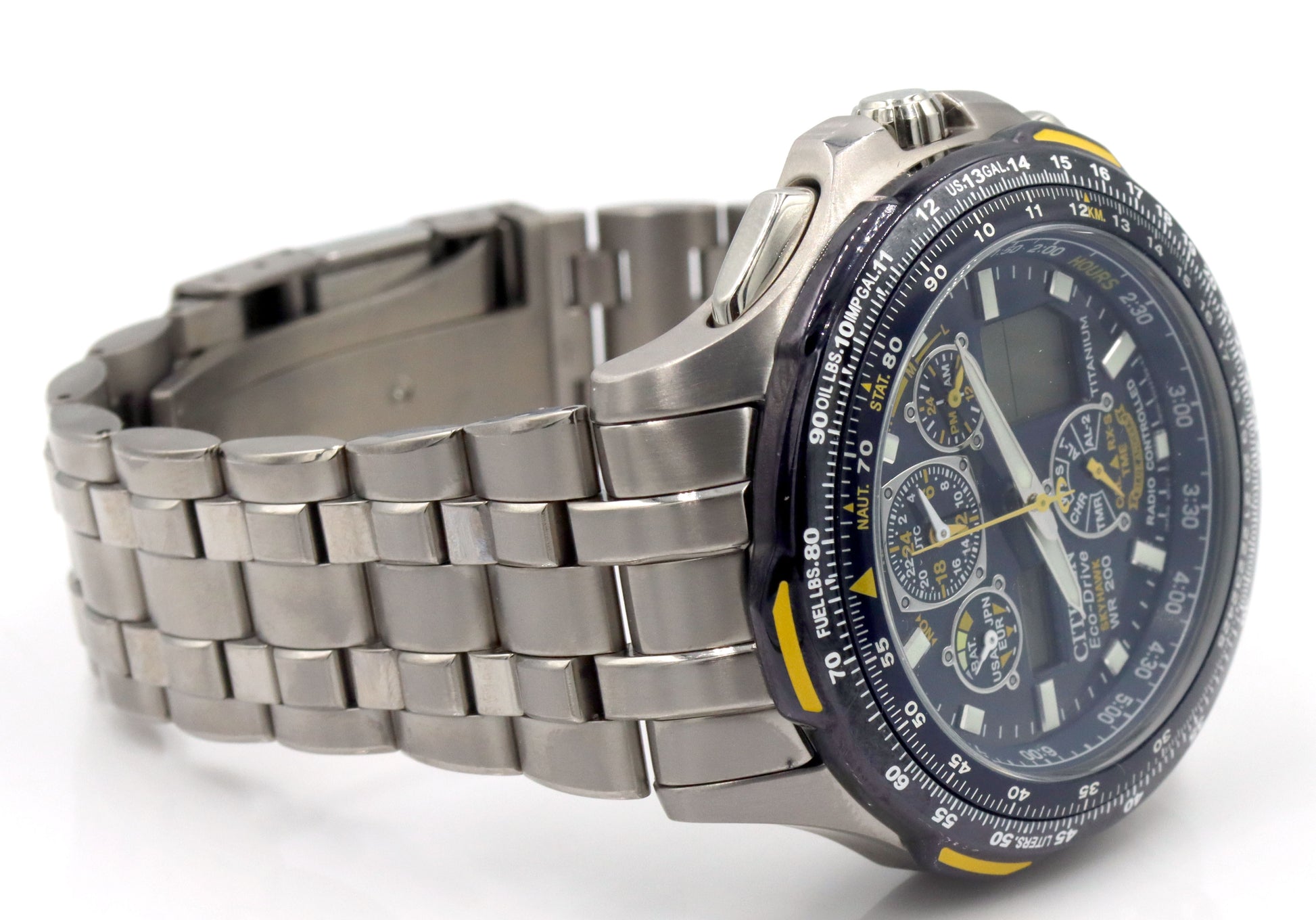 Citizen Eco Drive titanium blue angel sky Hawk watch