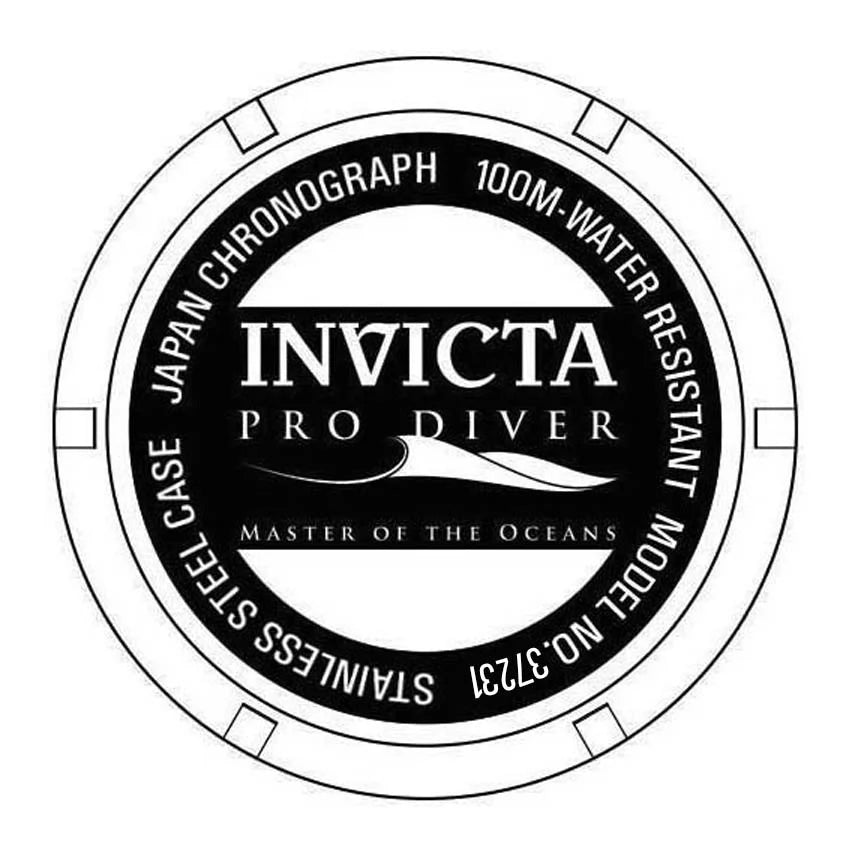 Invicta Men's Pro Diver Quartz Chronograph Black, Red Dial Watch