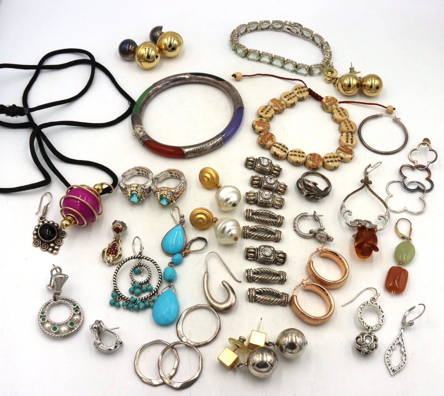 925 Sterling Silver Bulk of Jewerly