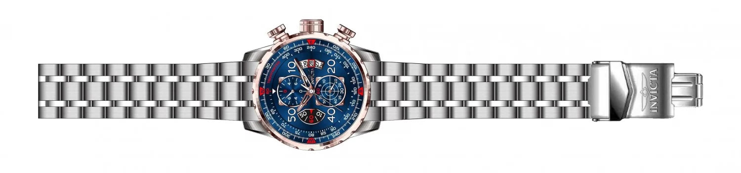 Invicta Men's Aviator  Quartz Chronograph Blue Dial Watch