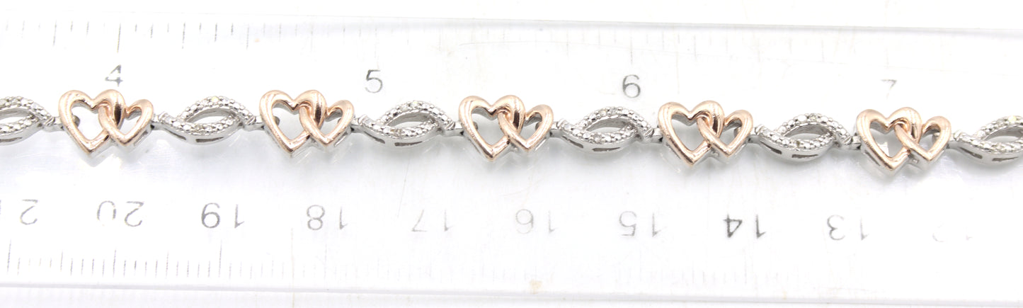 Group lot of 5 Vintage 925 sterling silver bracelets