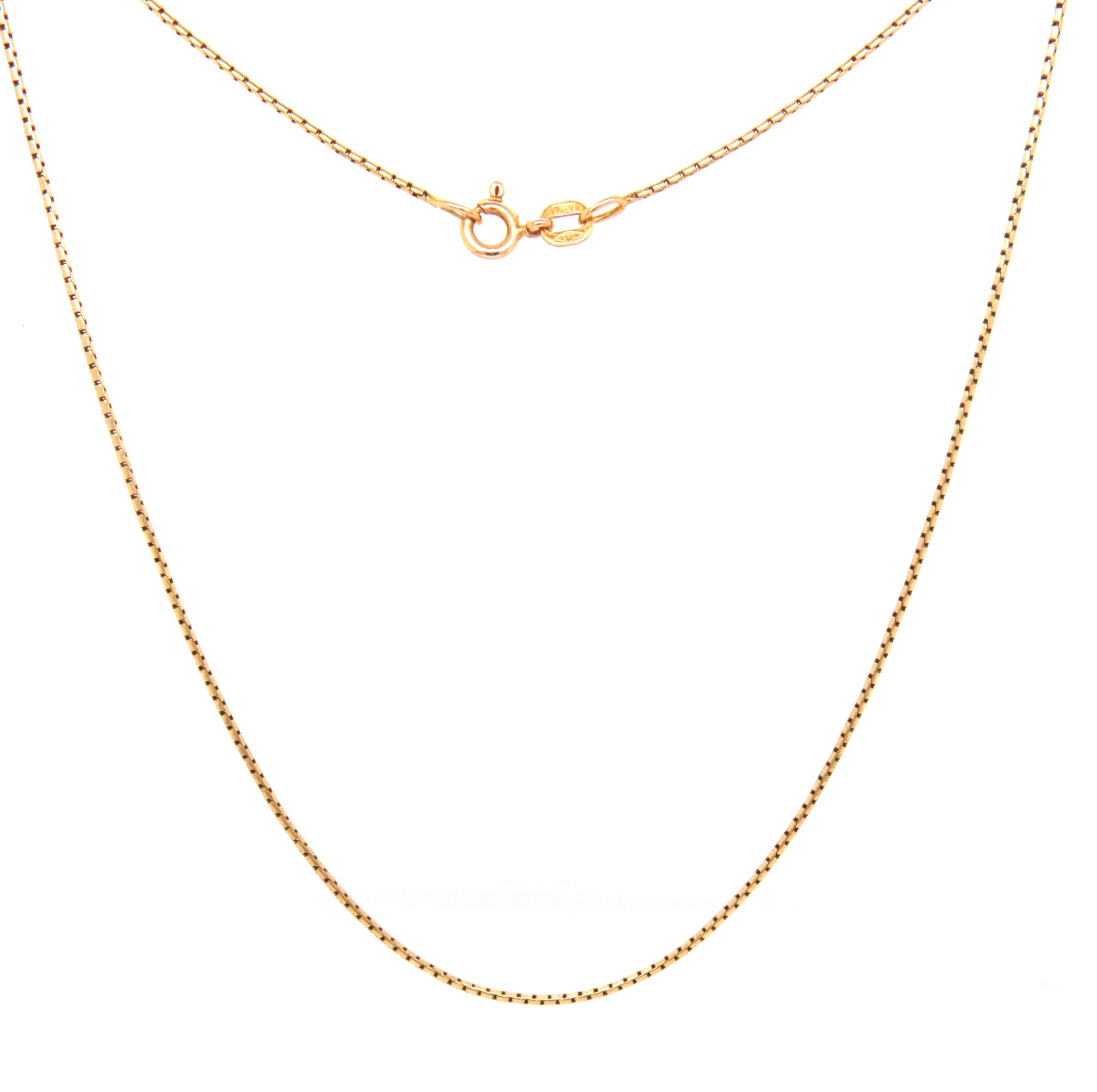 Italian 14kt Yellow gold chain necklace