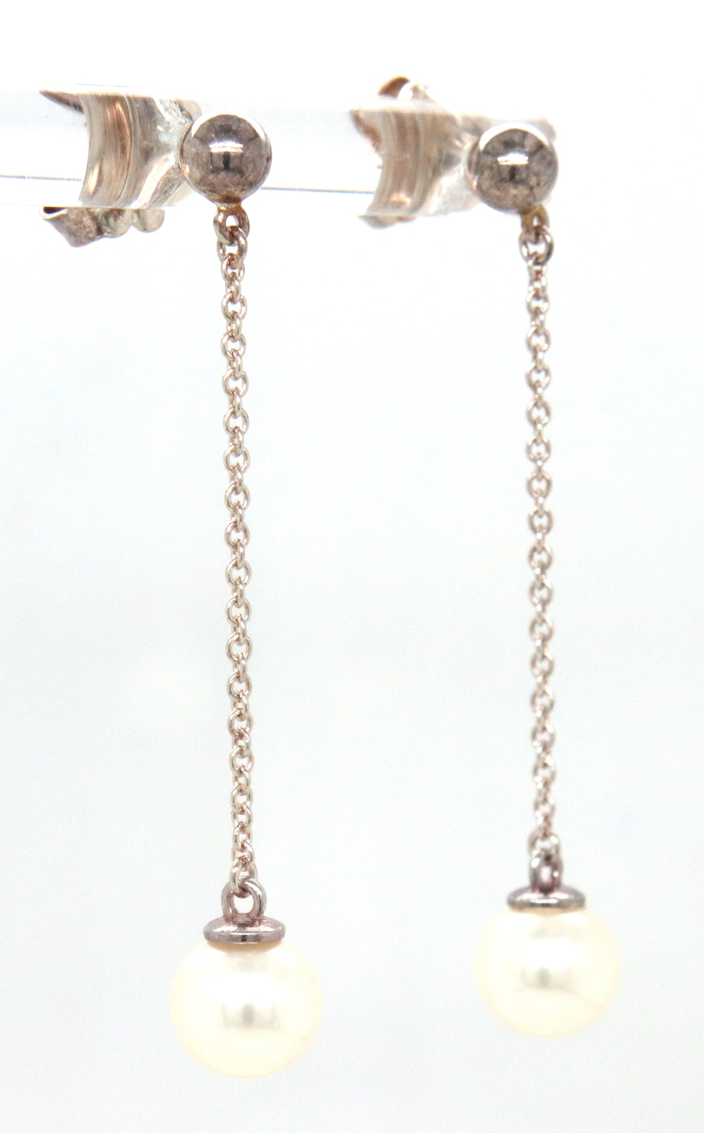 Tiffany & CO Ziegfeld pearl dangle earrings